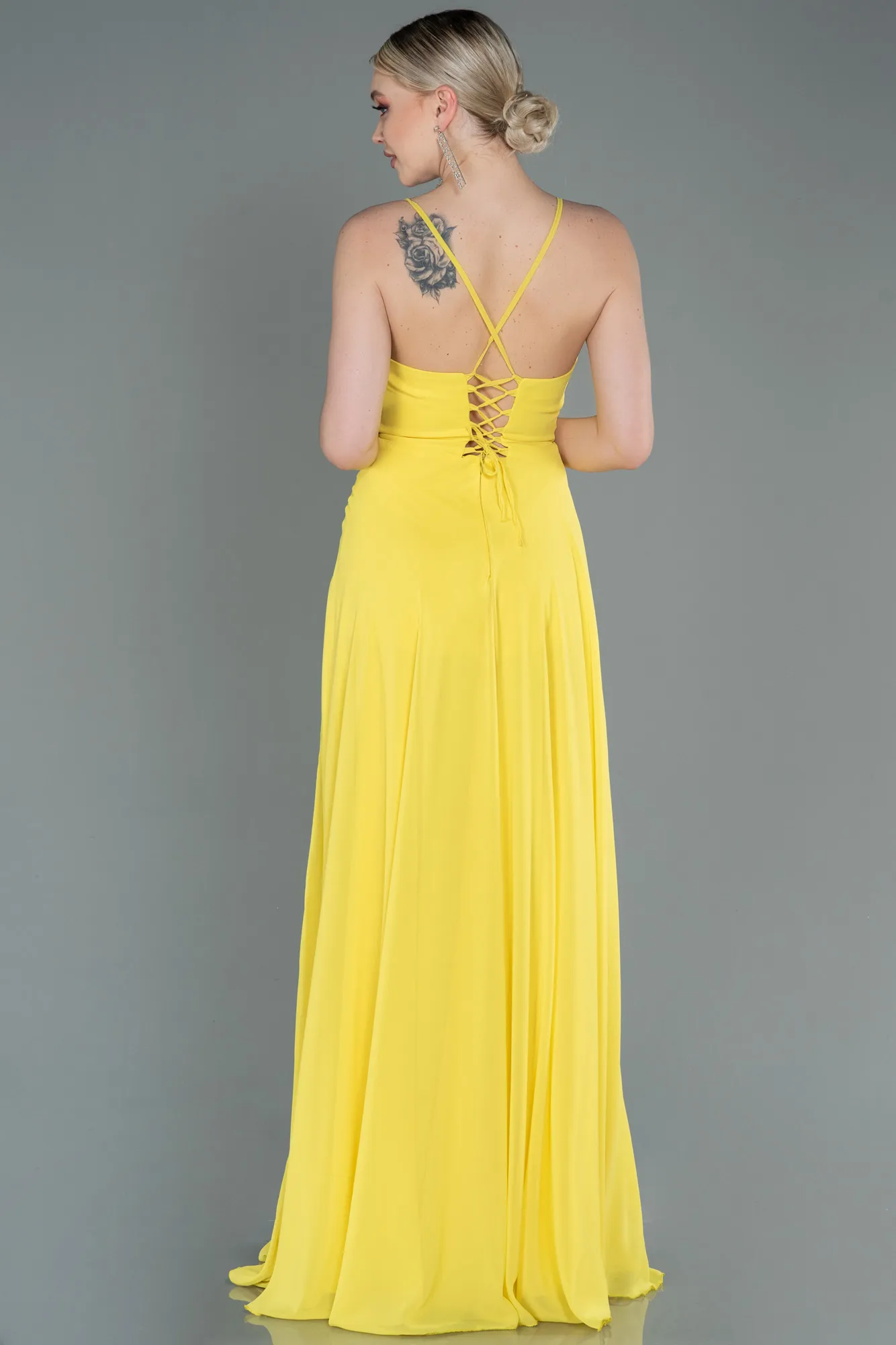 Yellow-Long Prom Gown ABU1305