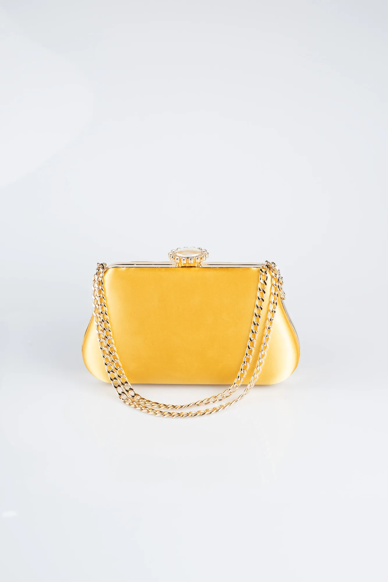 Yellow-Satin Night Bag SH834