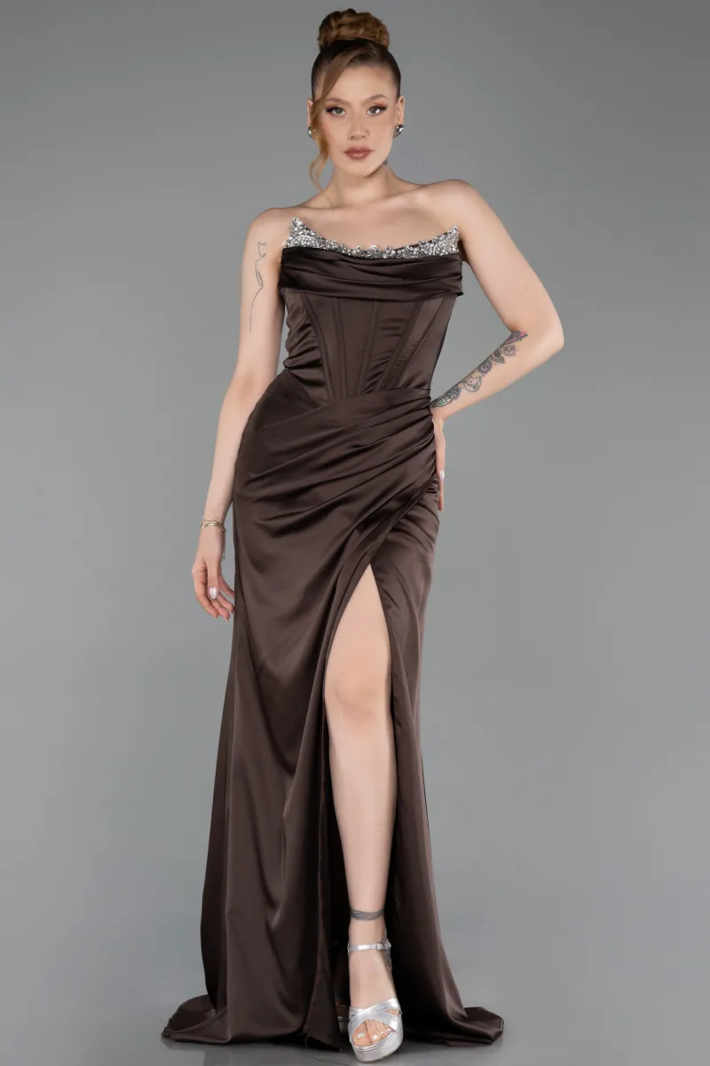 Long Satin Evening Dress ABU6200