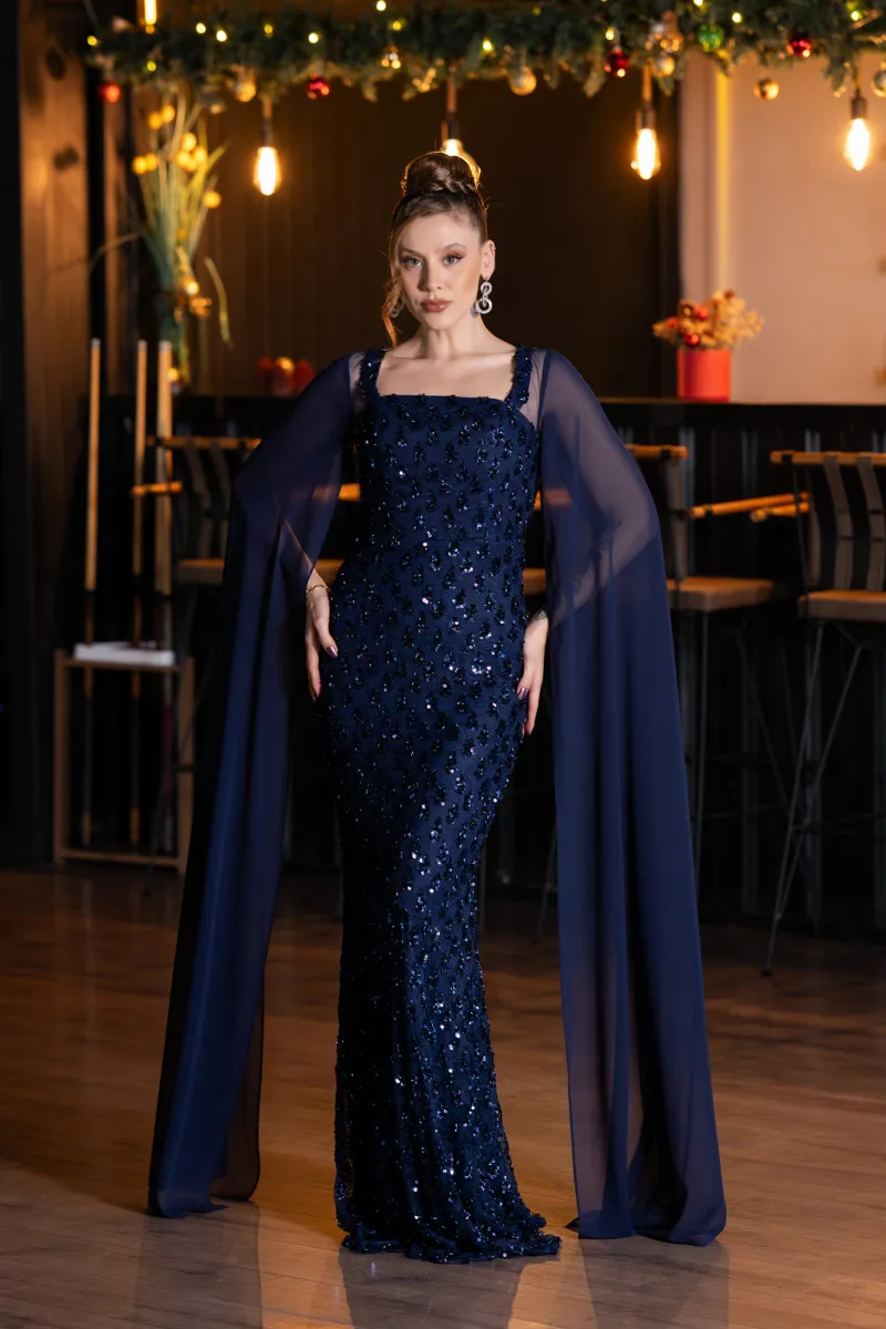 Long Scaly Evening Dress ABU5589