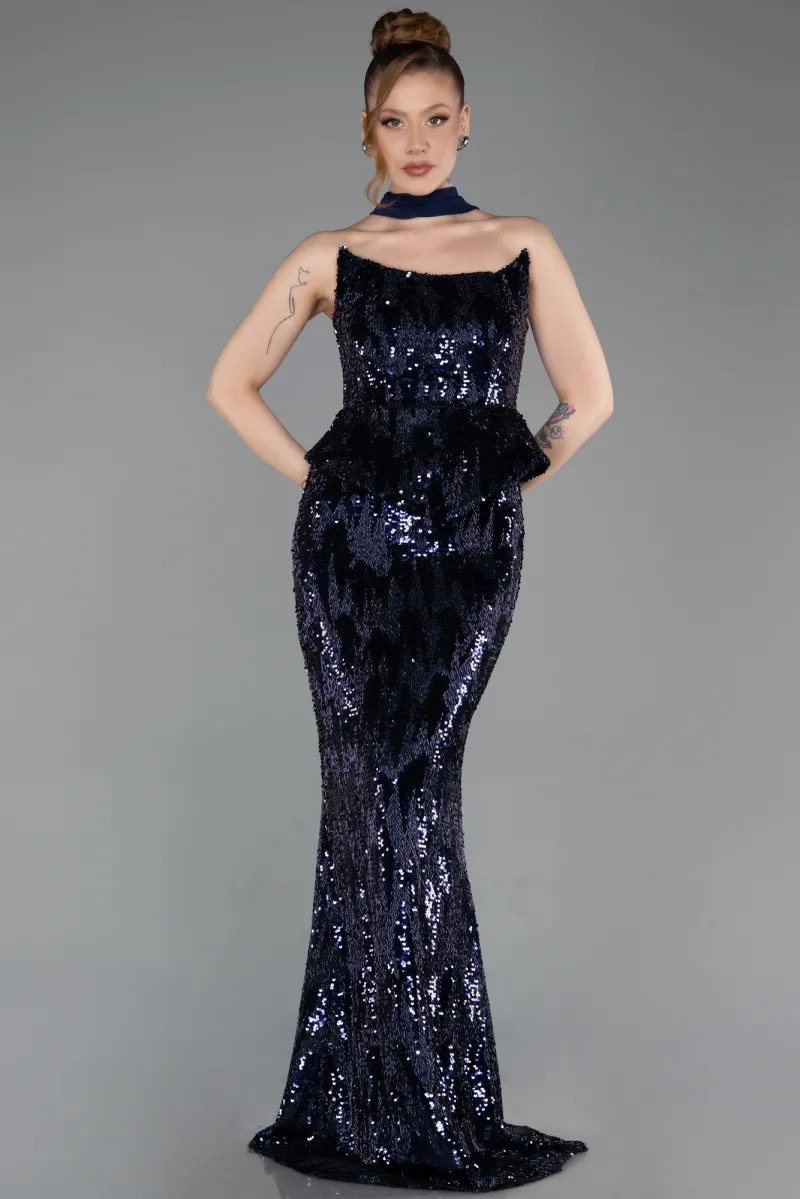 Long Scaly Evening Dress ABU6202