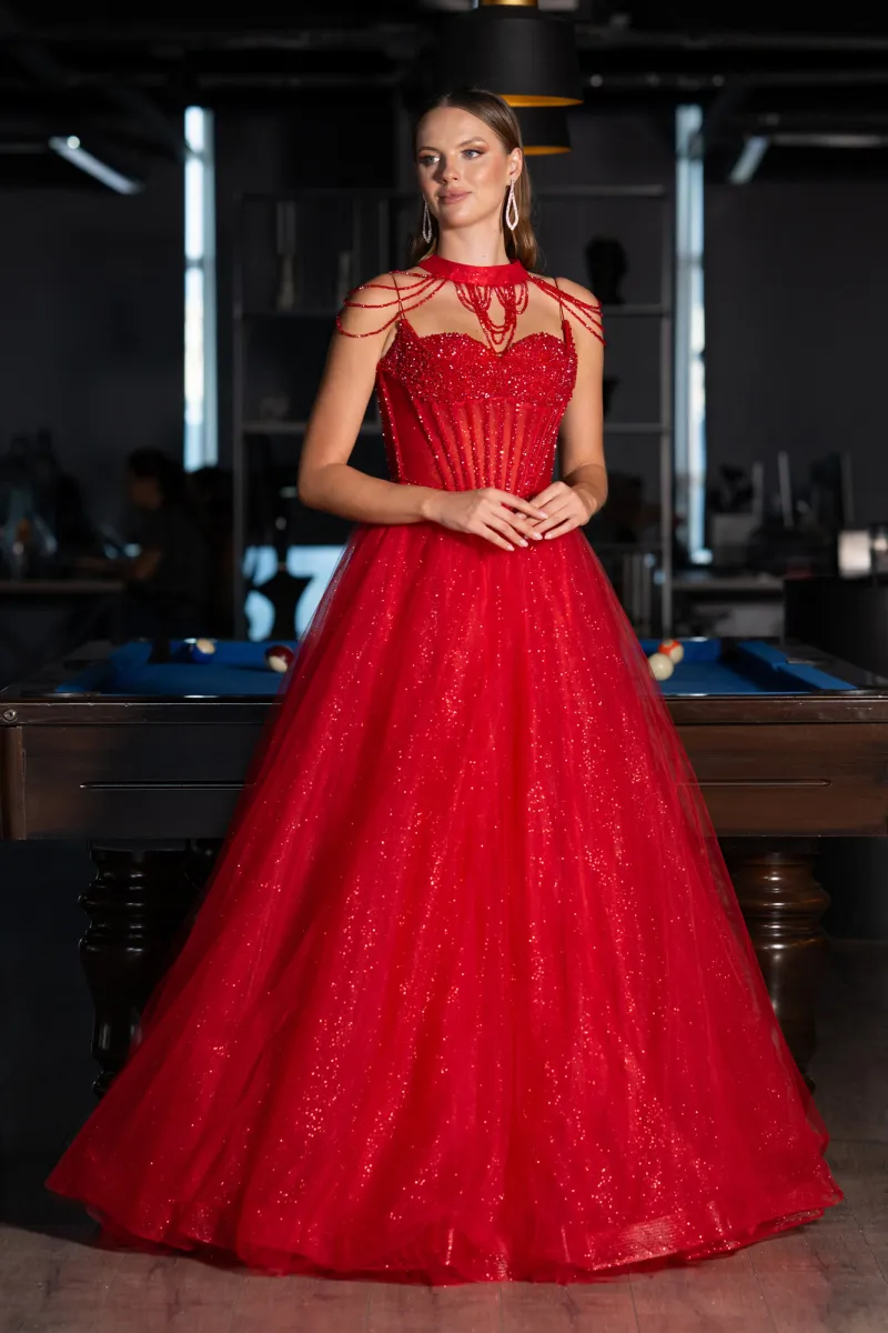 Long Special Design Engagement Dress ABU6621